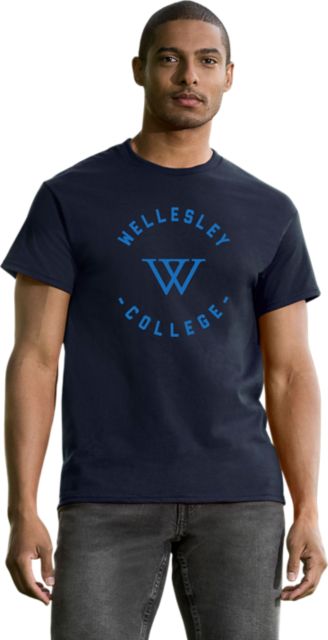 Wellesley College Blue Short Sleeve T-Shirt
