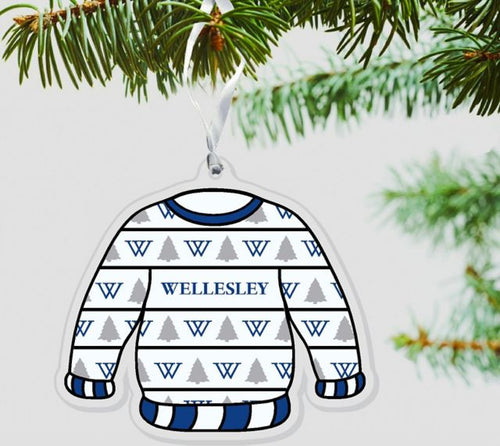 Wellesley College 3'' x 4'' Ornament