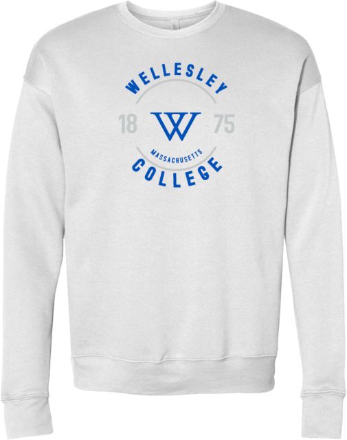 Wellesley Bella + Canvas Fleece Crew Wellesley College Circle Est 1875 - ONLINE ONLY