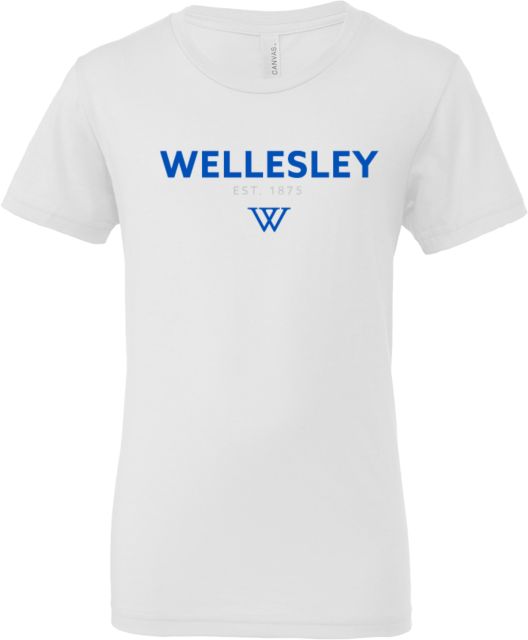 Wellesley Bella + Canvas Youth Jersey T Shirt Wellesley Est 1875 - ONLINE ONLY