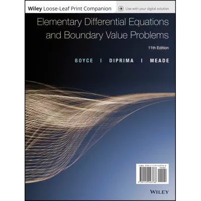 Elementary Differential Equations &amp; Boundary Value Problems