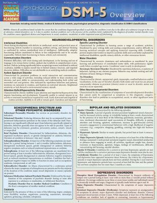 DSM5 OVERVIEW