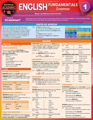 English Fundamentals 1 - Grammar (update & expansion)