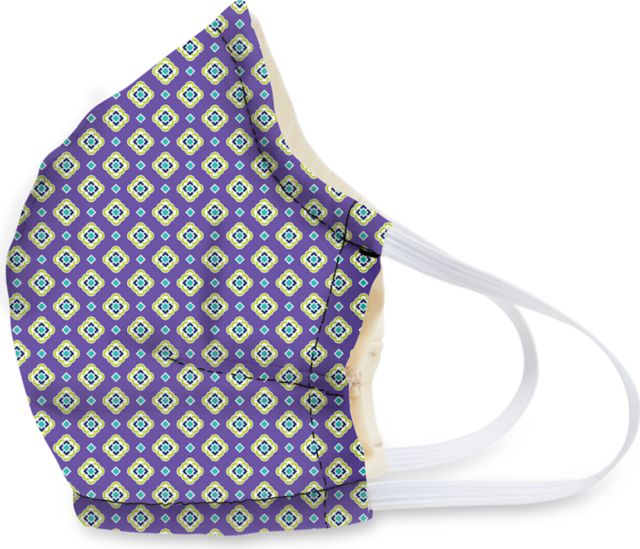 LAVENDER FOULARD FACE COVERING